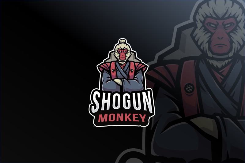 shogun-monkey-logo-template