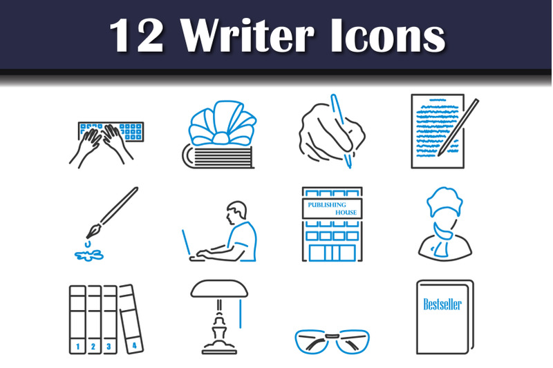 writer-icon-set