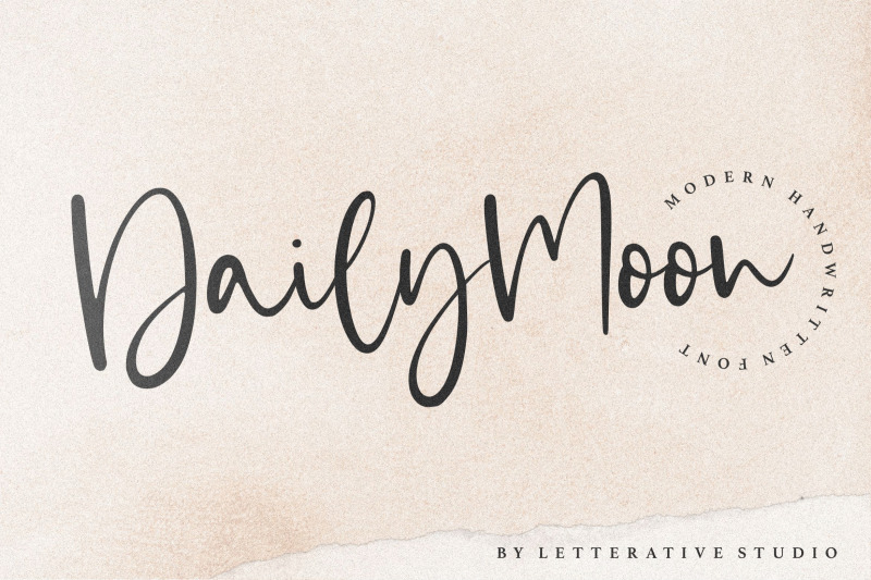 daily-moon-modern-handwritten-font