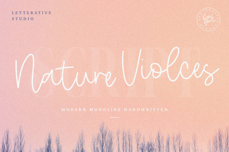 nature-violces-modern-monoline-handwritten-font