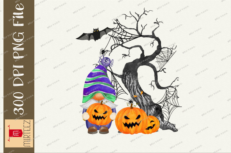 witch-gnome-with-pumpkin-halloween