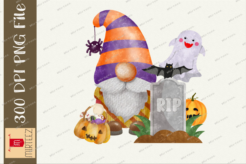 halloween-boo-gnome-grave-halloween