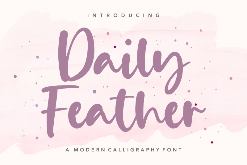daily-feather-modern-calligraphy-font