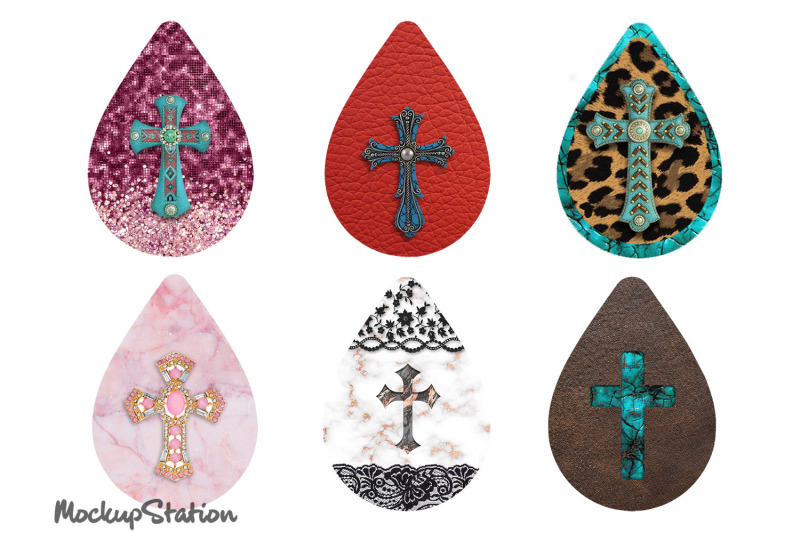 christian-earring-sublimation-bundle-cross-design-tear-drop-earrings