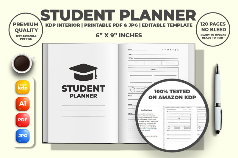 student-planner-kdp-interior