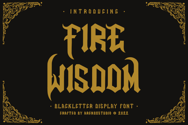 fire-wisdom-blackletter-font