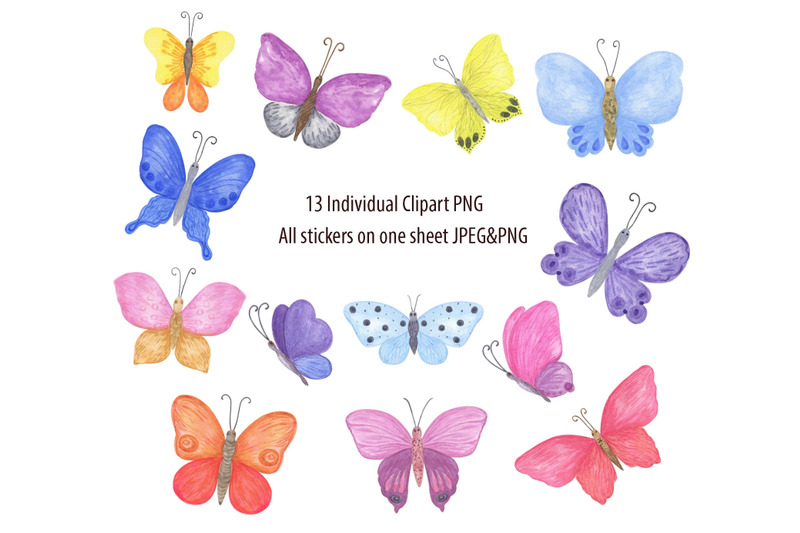 butterfly-sticker-pack-watercolor-summer-butterfly-planner-stickers