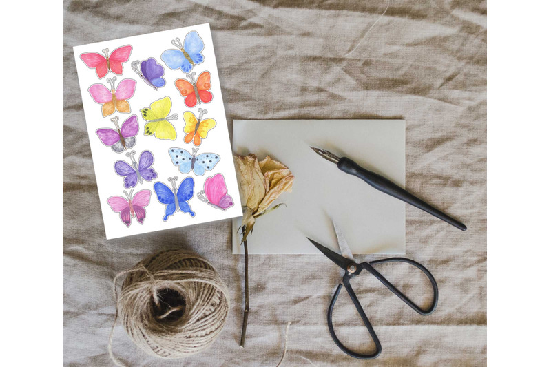 butterfly-sticker-pack-watercolor-summer-butterfly-planner-stickers