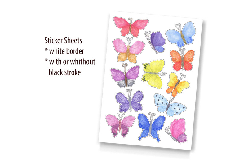 butterfly-sticker-pack-watercolor-summer-butterfly-planner-stickers