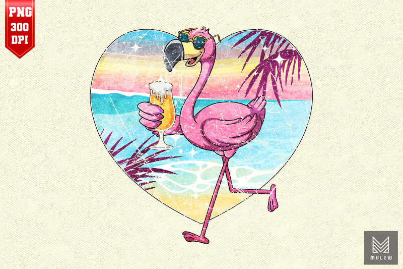 flamingo-drinks-beer-gift-for-beer-lover