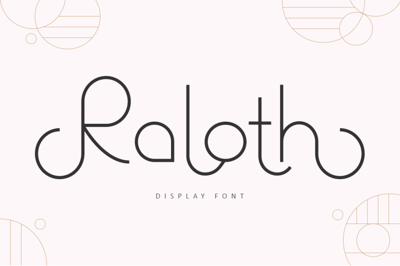 raloth-modern-display-font