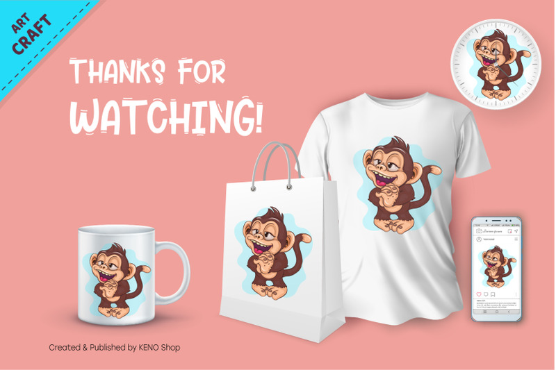 dreamy-cartoon-monkey-crafting-sublimation