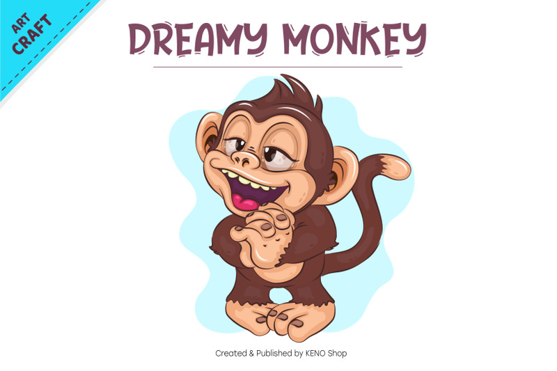 dreamy-cartoon-monkey-crafting-sublimation