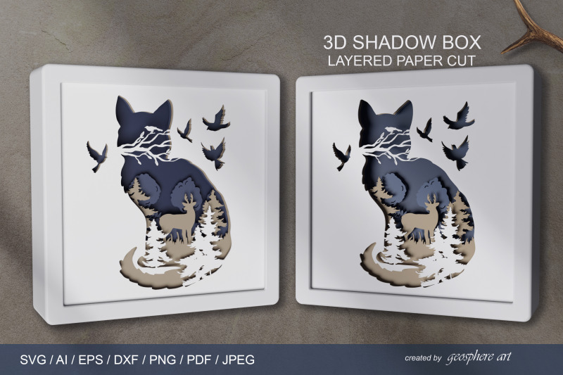 cat-3d-shadow-box-layered-papercut-svg-dxf-ai-eps