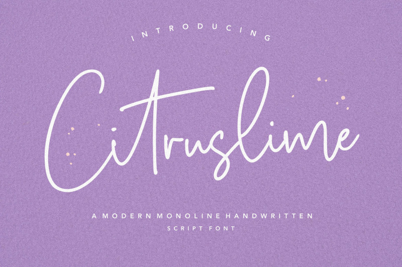 citruslime-modern-monoline-handwritten-script-font