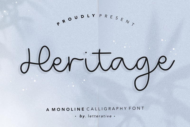 heritage-monoline-calligraphy-font