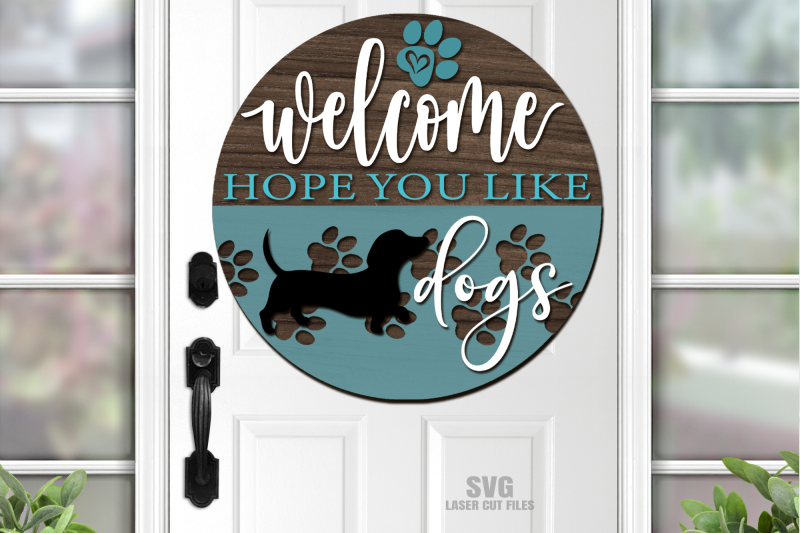 dachshund-svg-laser-cut-files-dog-lover-welcome-sign-svg