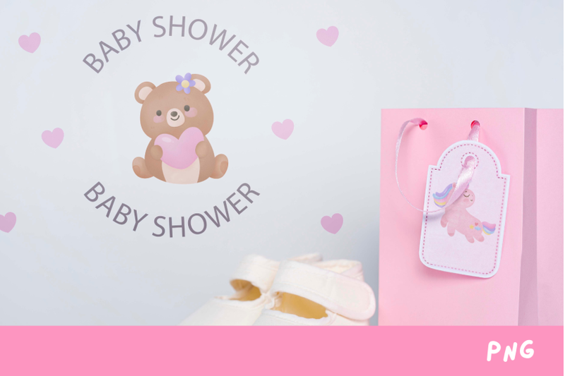 watercolor-baby-shower-girl-kawaii-clipart-baby-born-cartoon