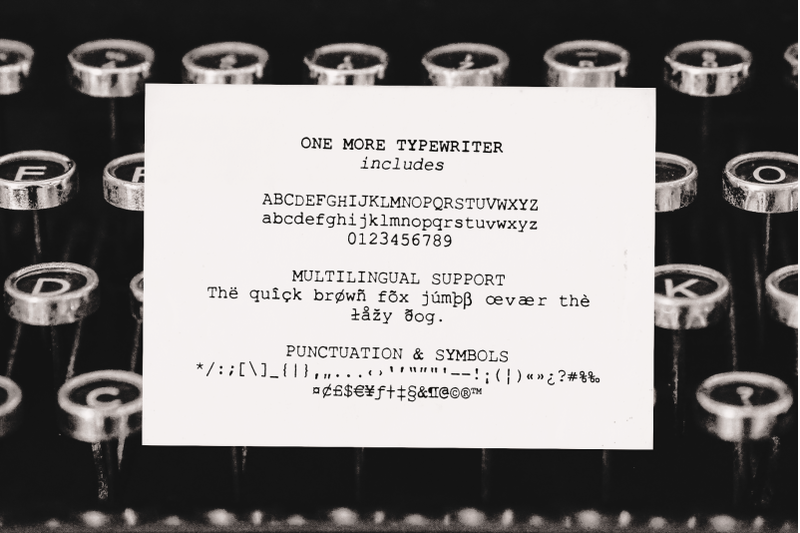 one-more-typewriter-font