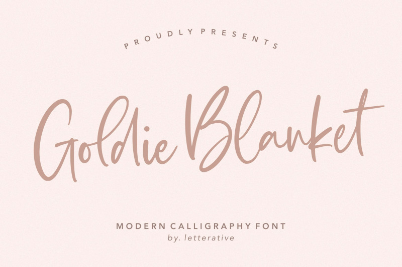 goldie-blanket-modern-calligraphy-font