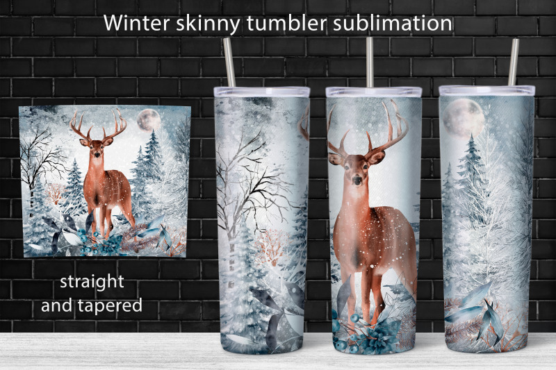 winter-forest-tumbler-wrap-design-christmas-sublimation-png