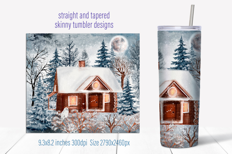 winter-forest-tumbler-wrap-design-christmas-sublimation-png