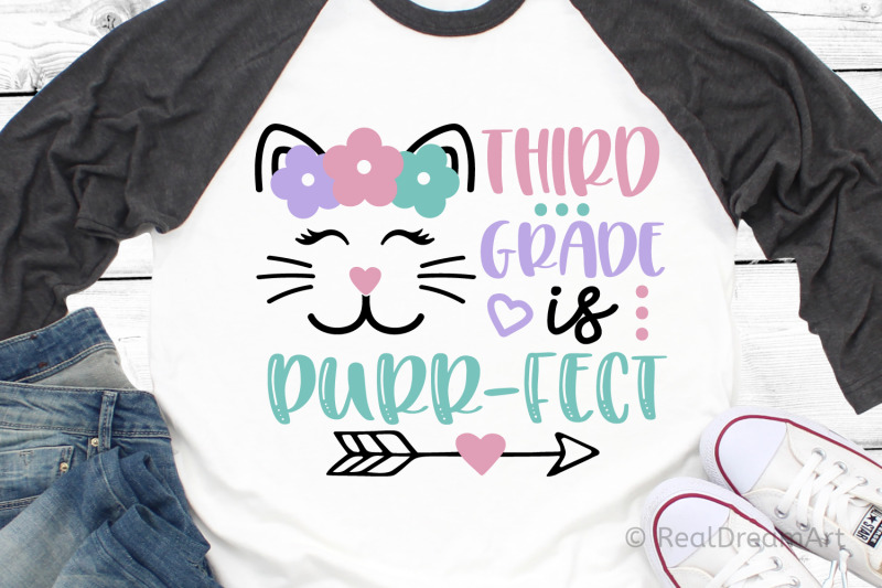 3rd-grade-is-purr-fect-svg-dxf-png-eps