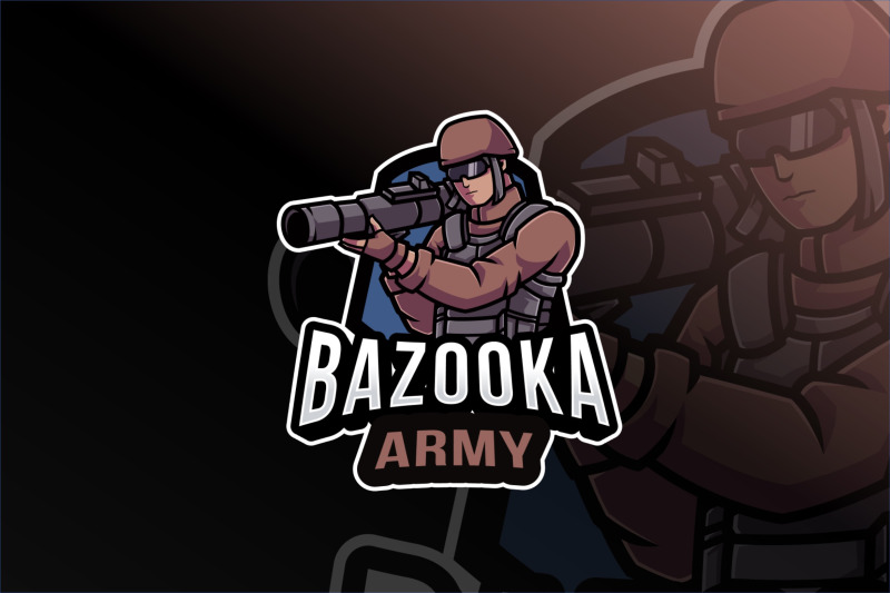 bazooka-army-logo-template
