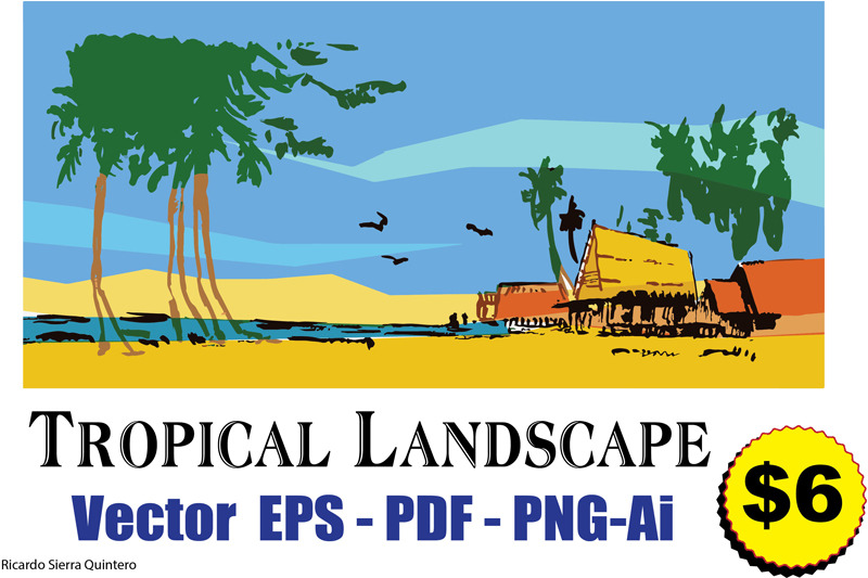 tropical-landscape-clipart-amp-vector-300-dpi-eps-pdf-png-ai