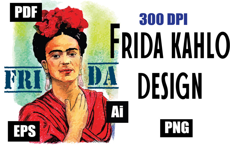 frida-kahlo-vector-amp-clipart-300-dpi-eps-pdf-png-ai