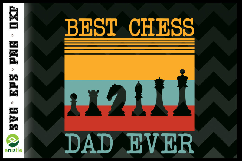 chess-themed-best-chess-dad-ever-retro