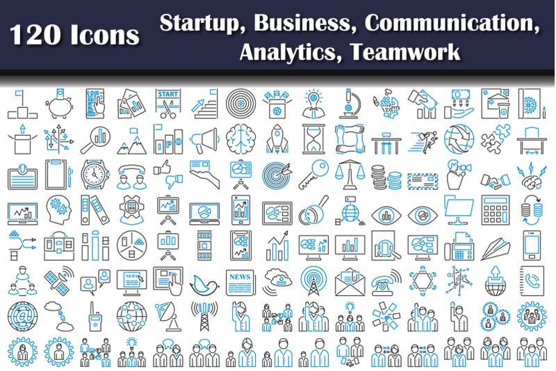 120-icons-of-startup-business-communication-analytics-teamwork