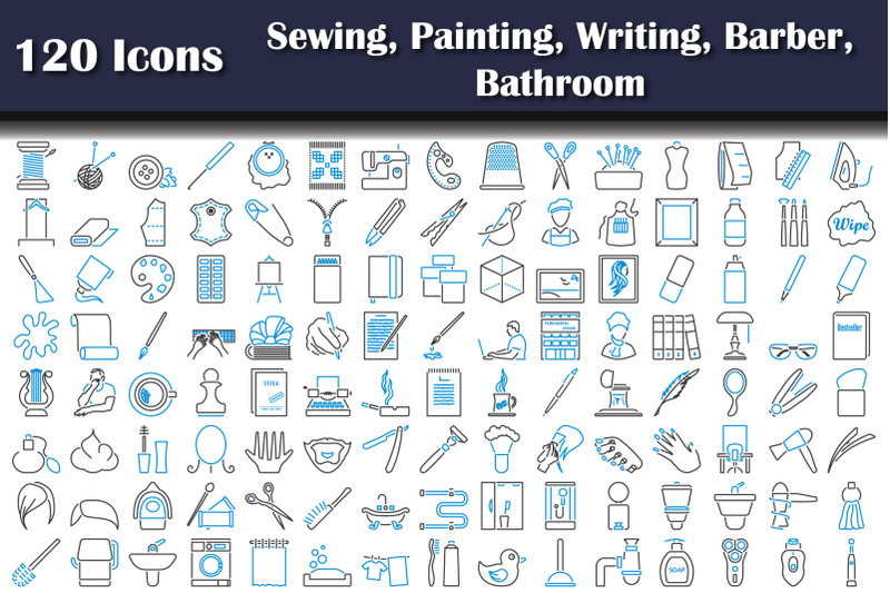 120-icons-of-sewing-painting-writing-barber-bathroom