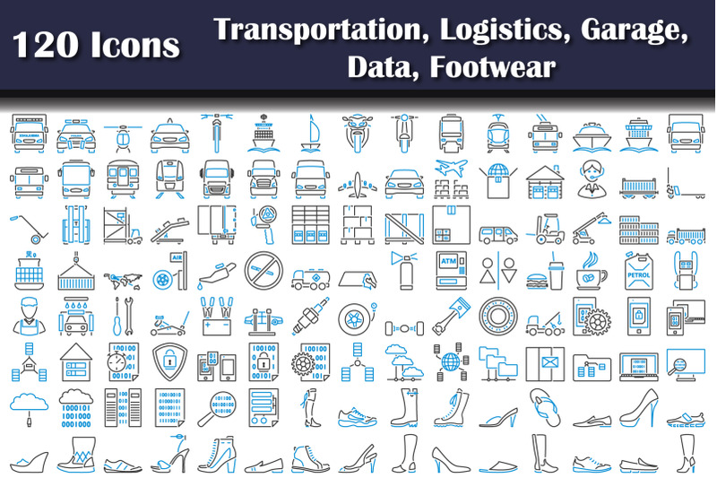 120-icons-of-transportation-logistics-garage-data-footwear