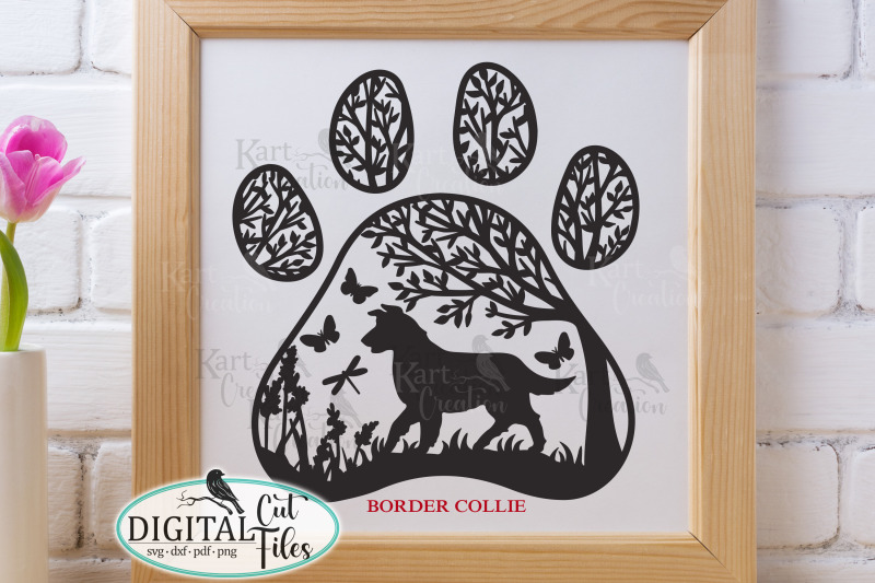 border-collie-paw-round-sign-svg-dxf-pdf-cut-out-file