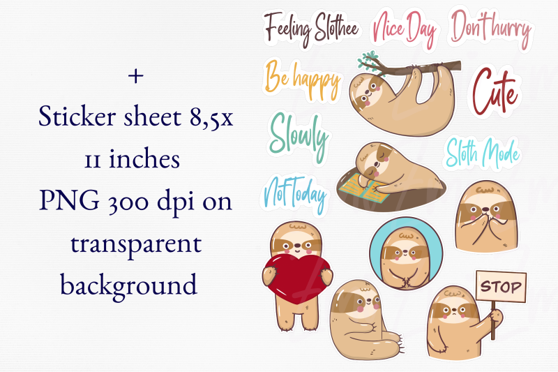 cute-sloth-goodnotes-planner-digital-stickers