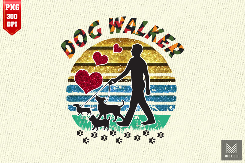 dog-walker-vintage-retro-dog-lover