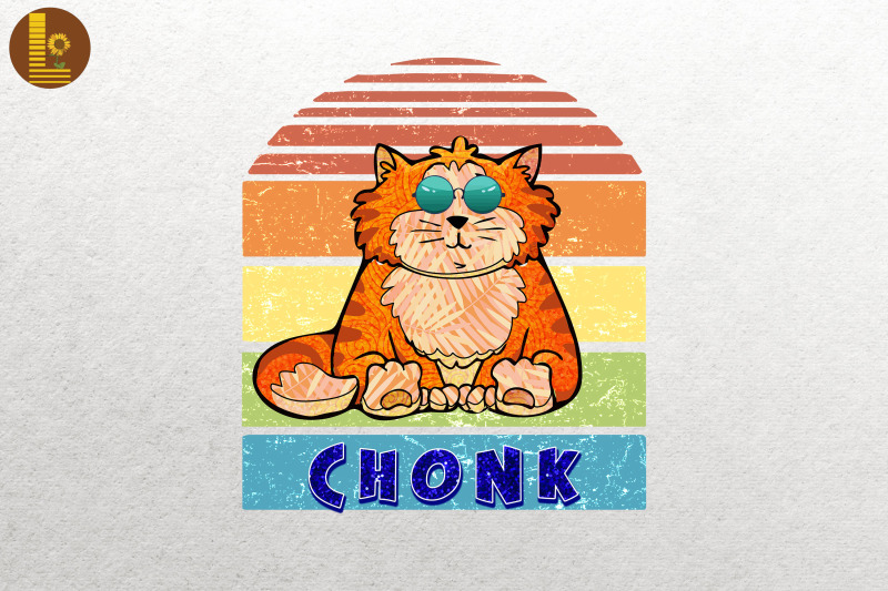 chonk-gradient-70s-80s-funny-retro-cat