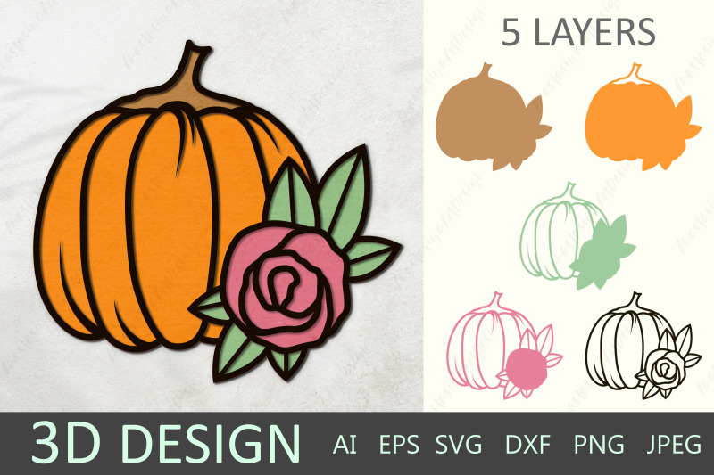 3d-layered-fall-pumpkin-floral-pumpkin-paper-cut-decor