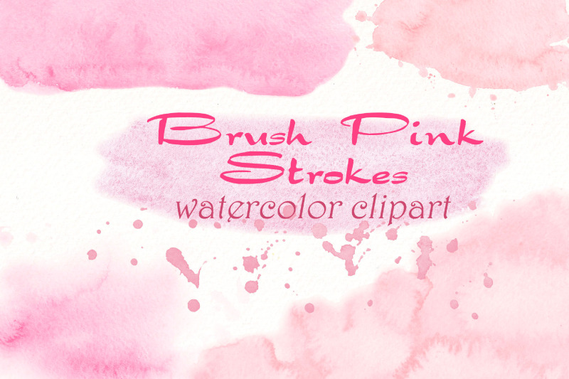 pink-splashes-watercolor-clipart-watercolor-brush-strokes