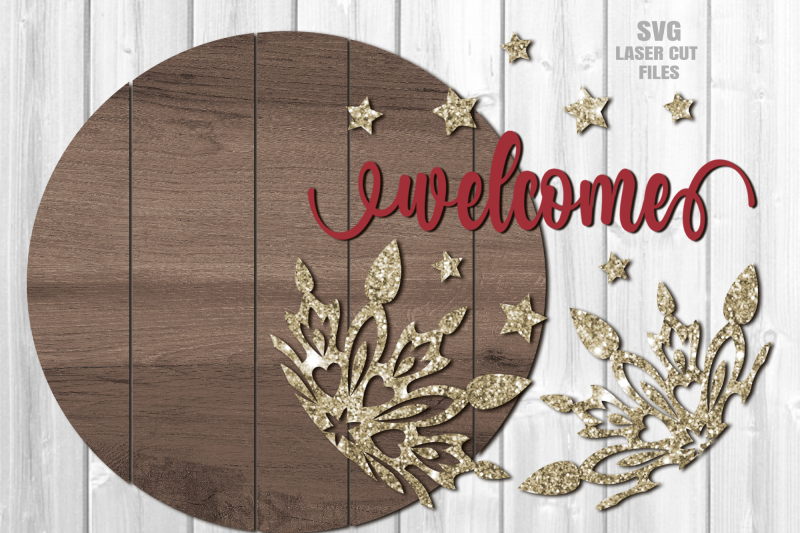 snowflake-welcome-sign-svg-laser-cut-files-christmas-svg