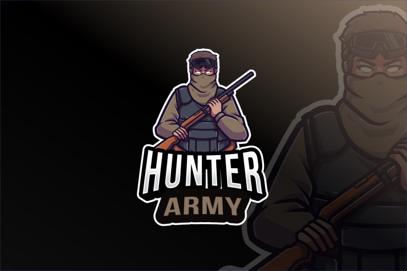 hunter-army-logo-template