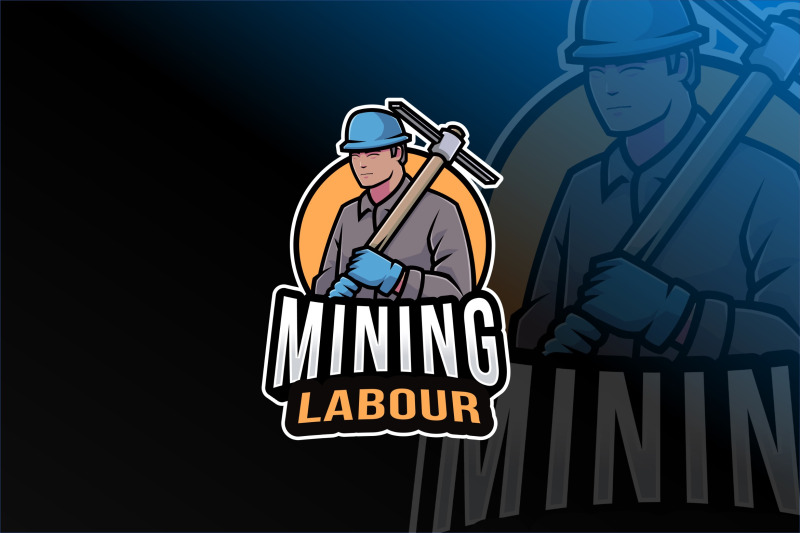 mining-labour-logo-template