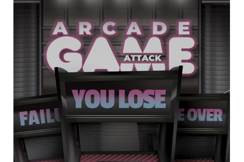 arcade-game-attack-flyer