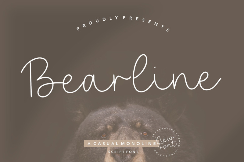 bearline-casual-monoline-script-font