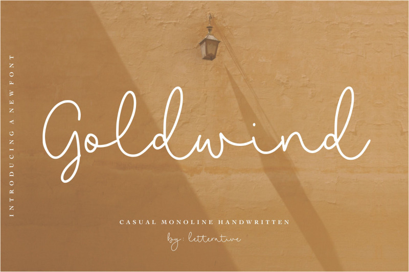 goldwind-casual-monoline-handwritten-font