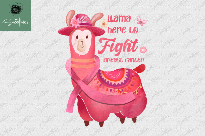 llama-here-to-fight-breast-cancer-design