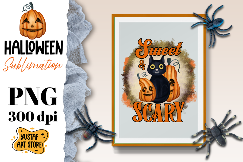 halloween-sublimation-design-sweet-amp-scary-cat-with-pumpkins