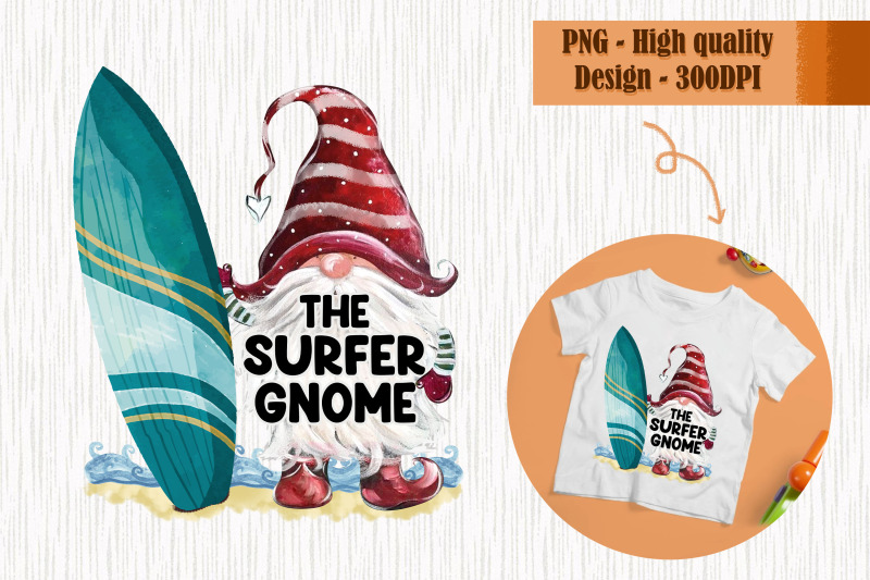the-surfer-gnome-for-christmas-in-july