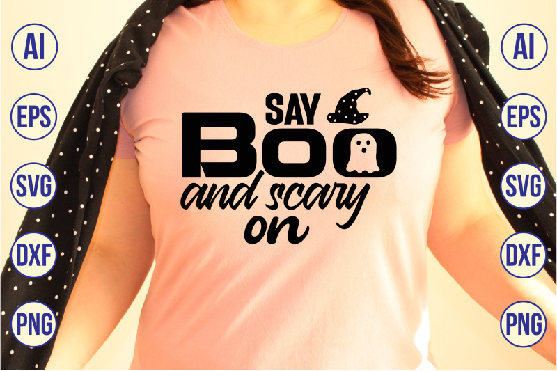 say-boo-and-scary-on-svg